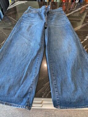 Women's Madewell Classic Wide Leg Blue Jeans